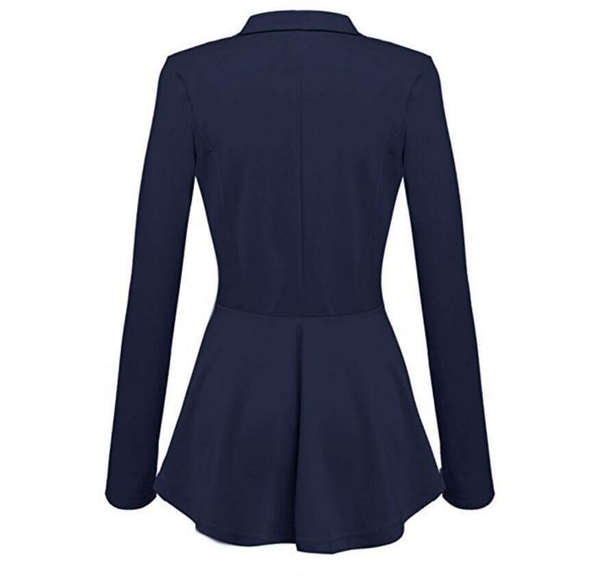 Women's Tailored Peplum Blazer Jacket