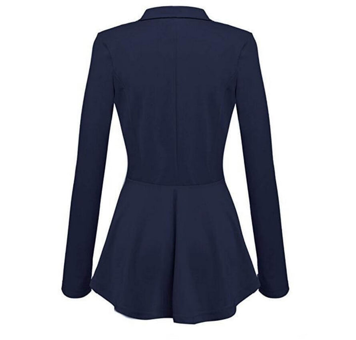 Women's Tailored Peplum Blazer Jacket