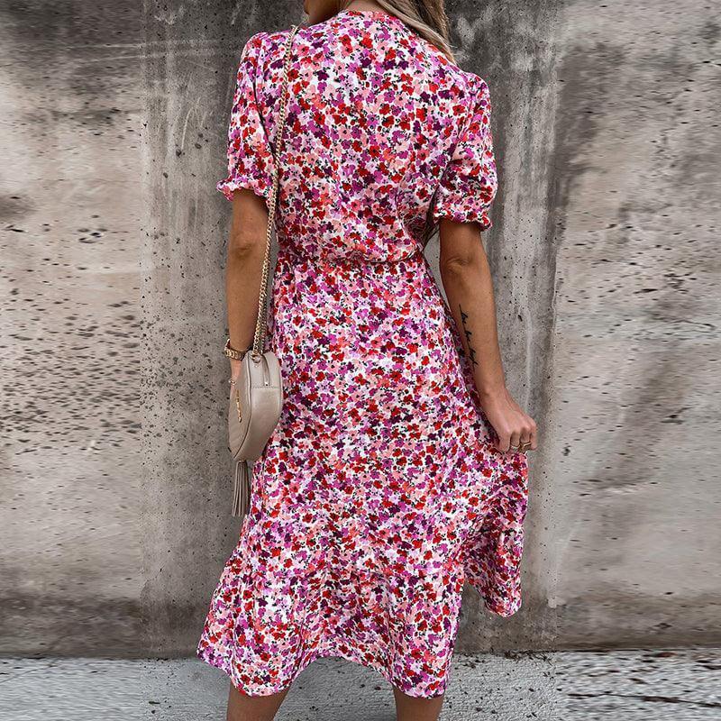 Women's Summer Midi Dress: Flowy Sleeveless Dress