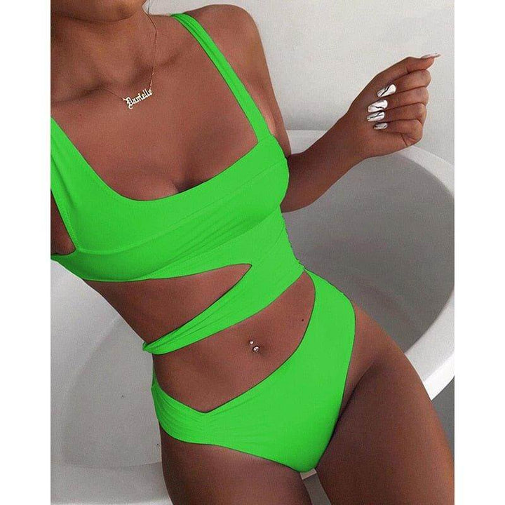 Women's Push-Up One-Piece Swimsuit: Flattering & Supportive