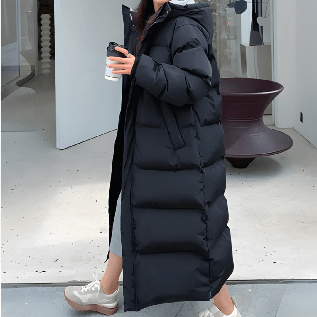 Women's Long Padded Hooded Jacket