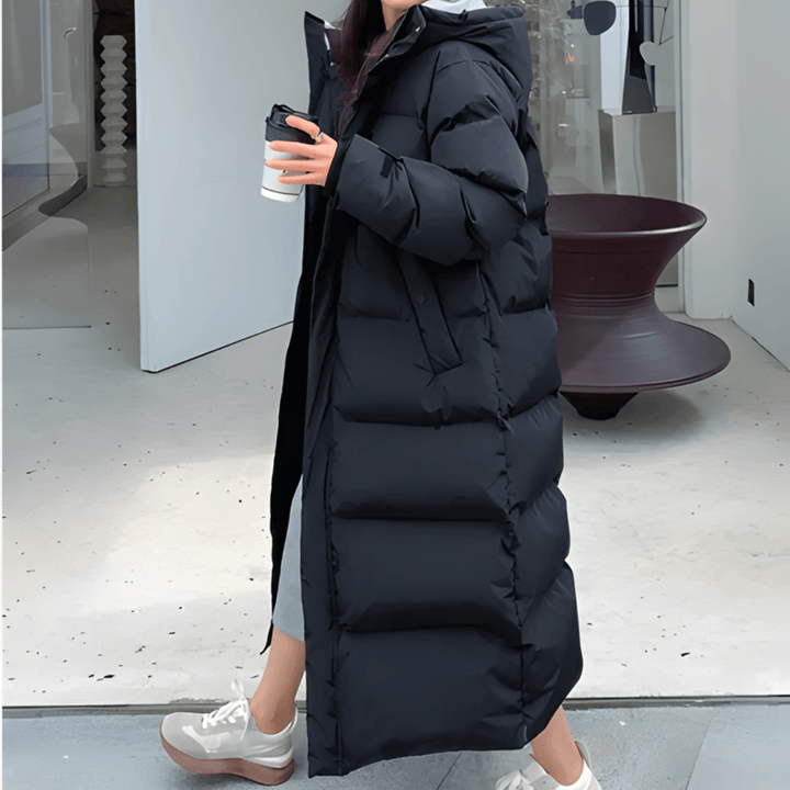 Women's Long Padded Hooded Jacket
