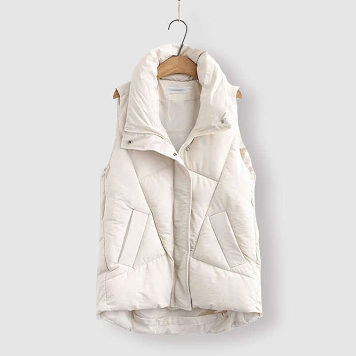 Women's Snowflake-Lined Vest: Warm & Stylish
