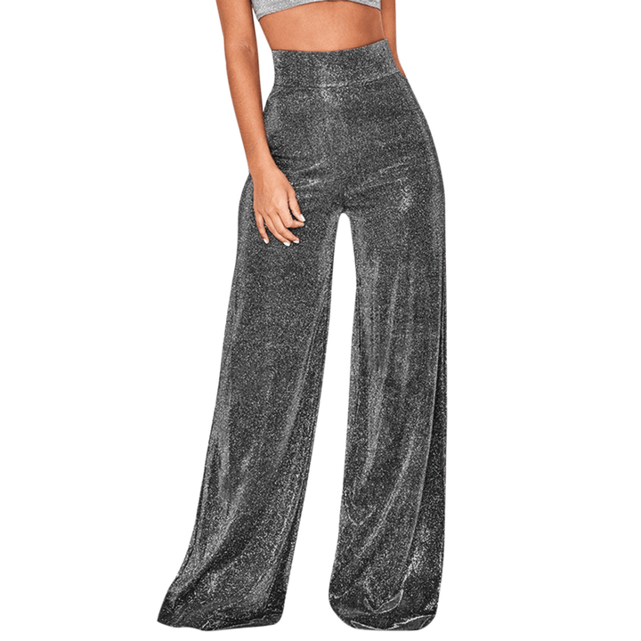 Women's Glitter Flare Trousers: Partywear