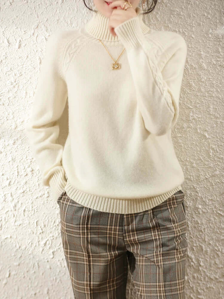 Women's Relaxed Fit Roll Neck Jumper