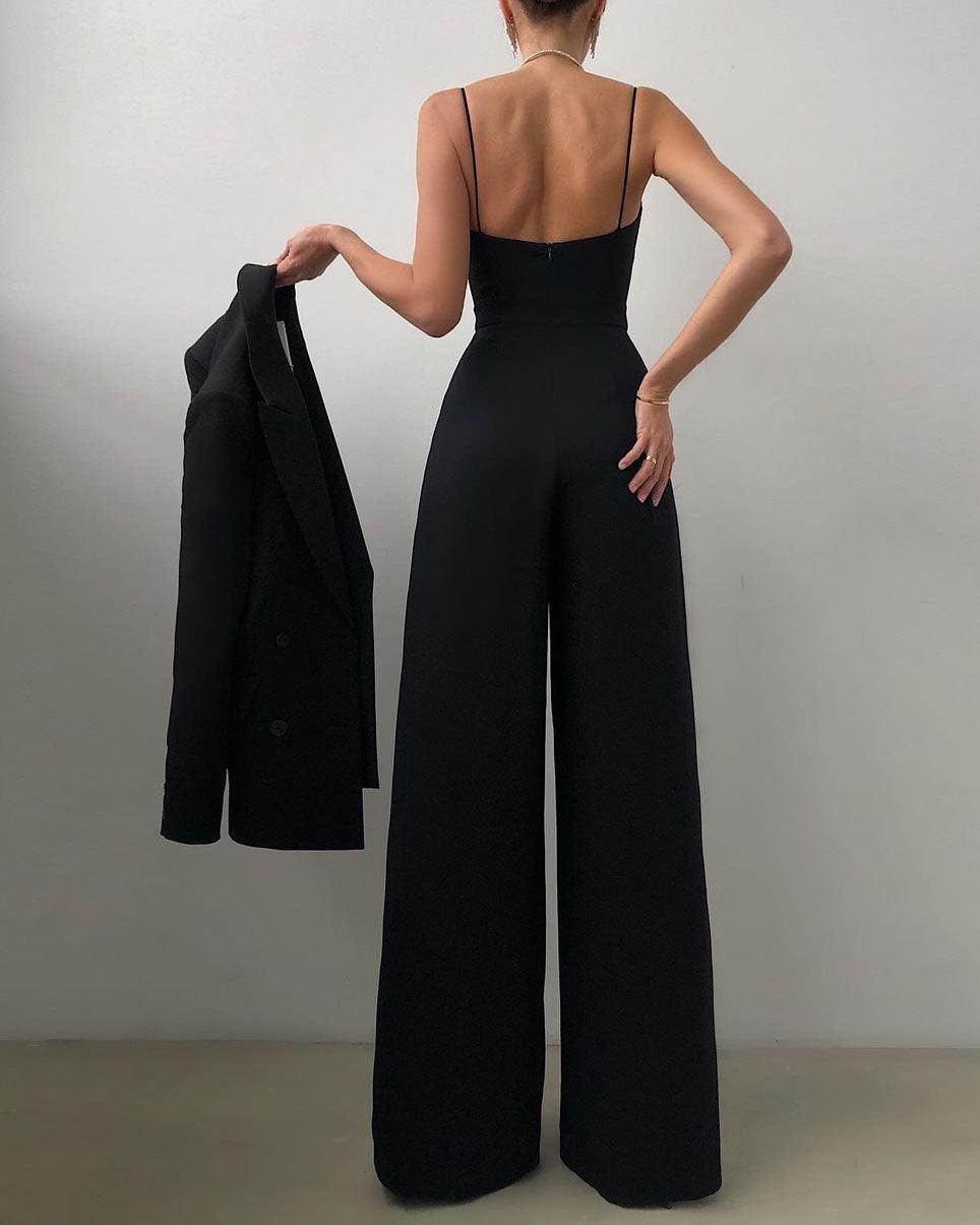 Women's High-Waist Sleeveless Jumpsuit