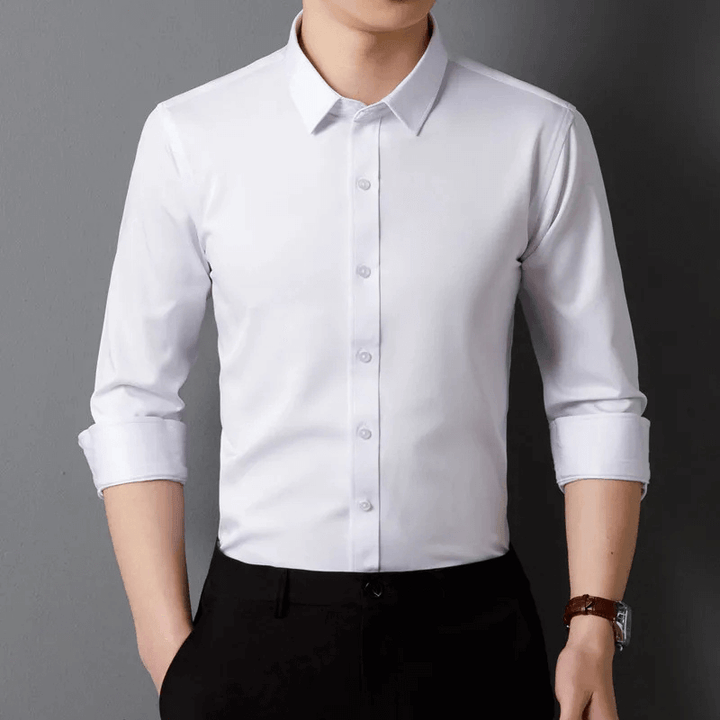 Men's Slim Fit Formal Long-Sleeve Shirt