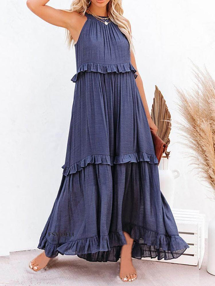 Women's Sleeveless Midi Summer Dress