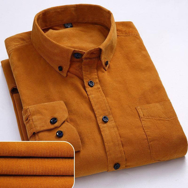 Men's Long-Sleeve Corduroy Shirt