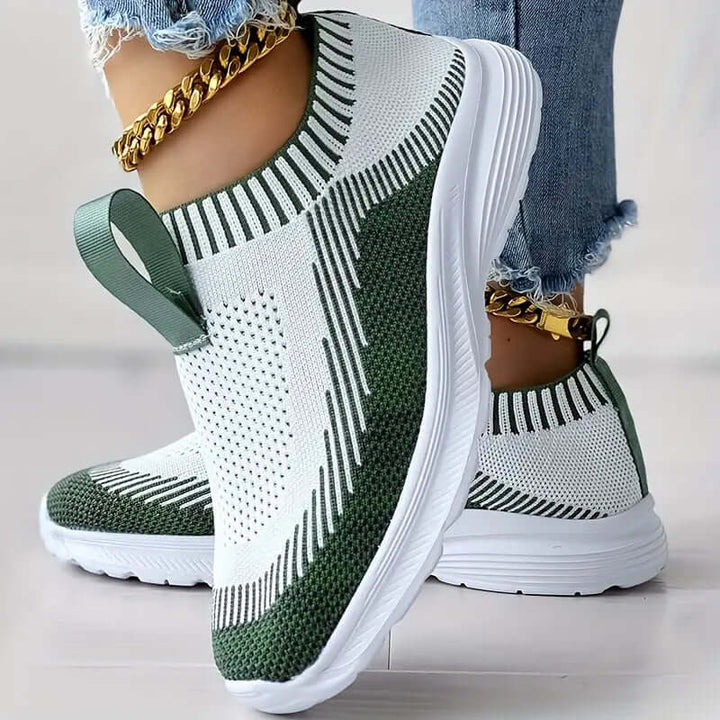 Women's Breathable Knit Slip-On Sneakers