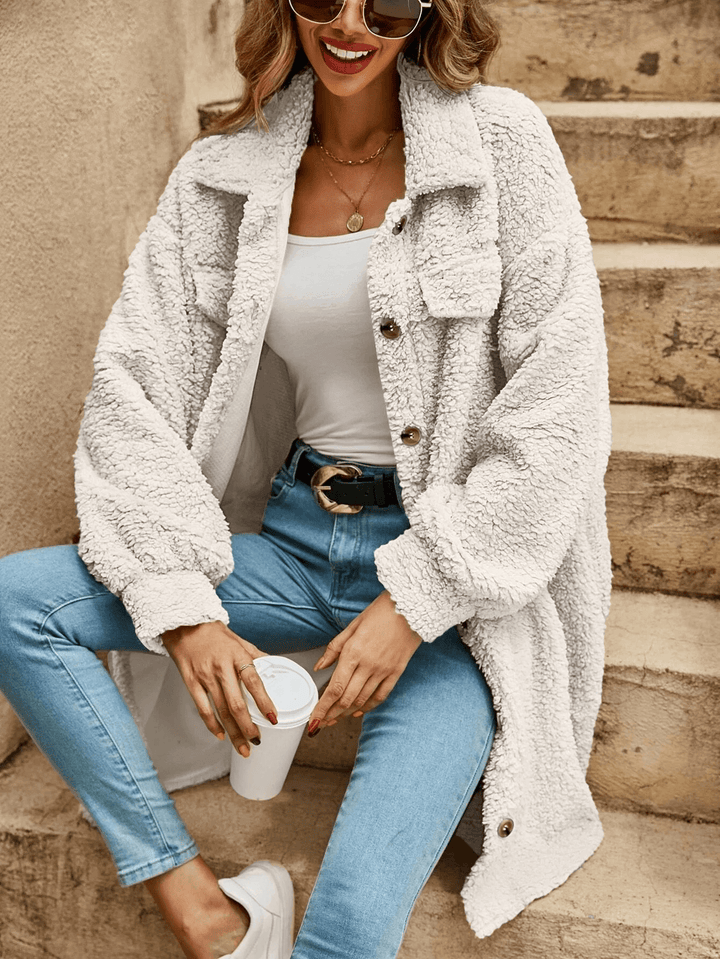 Women's Long Knit Cardigan - Button Down, Lightweight Layer