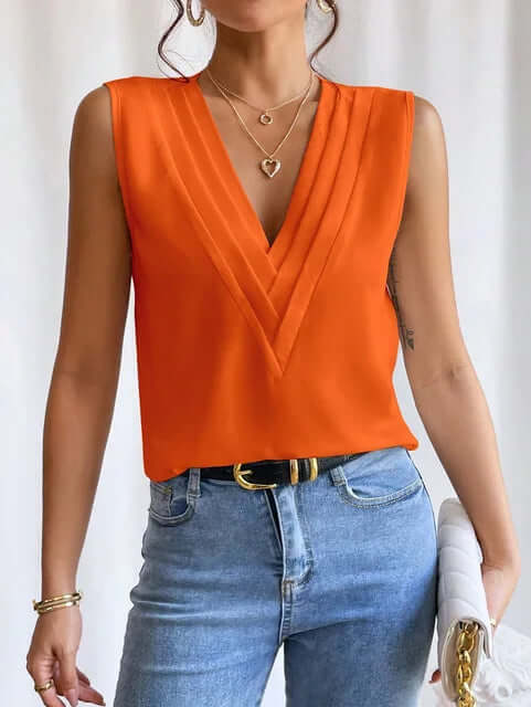 Women's Sleeveless Loose-Fit Summer Blouse