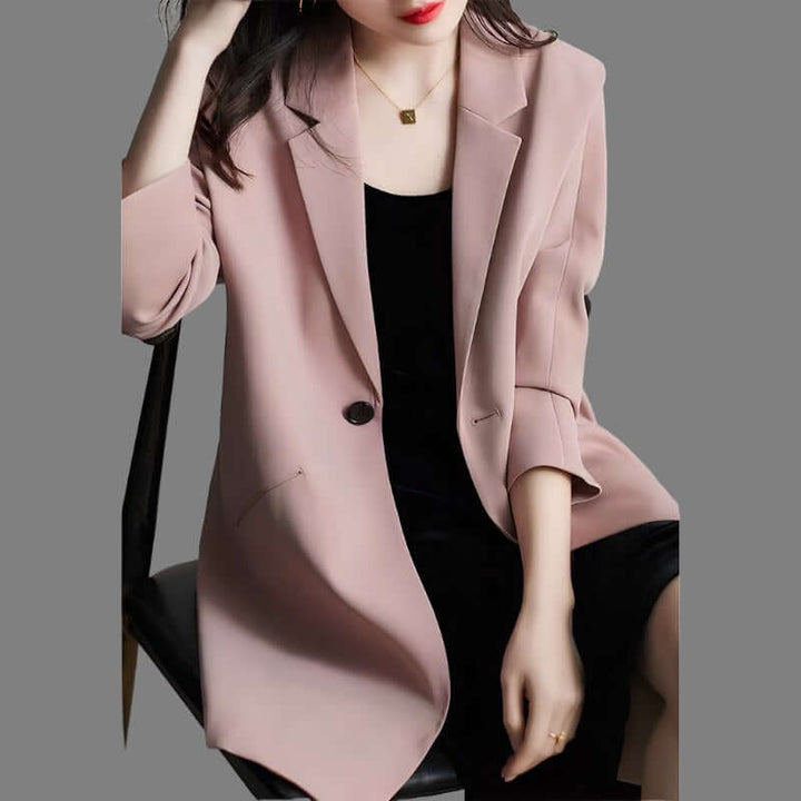 Women's Vintage-Style Long-Sleeve Blazer