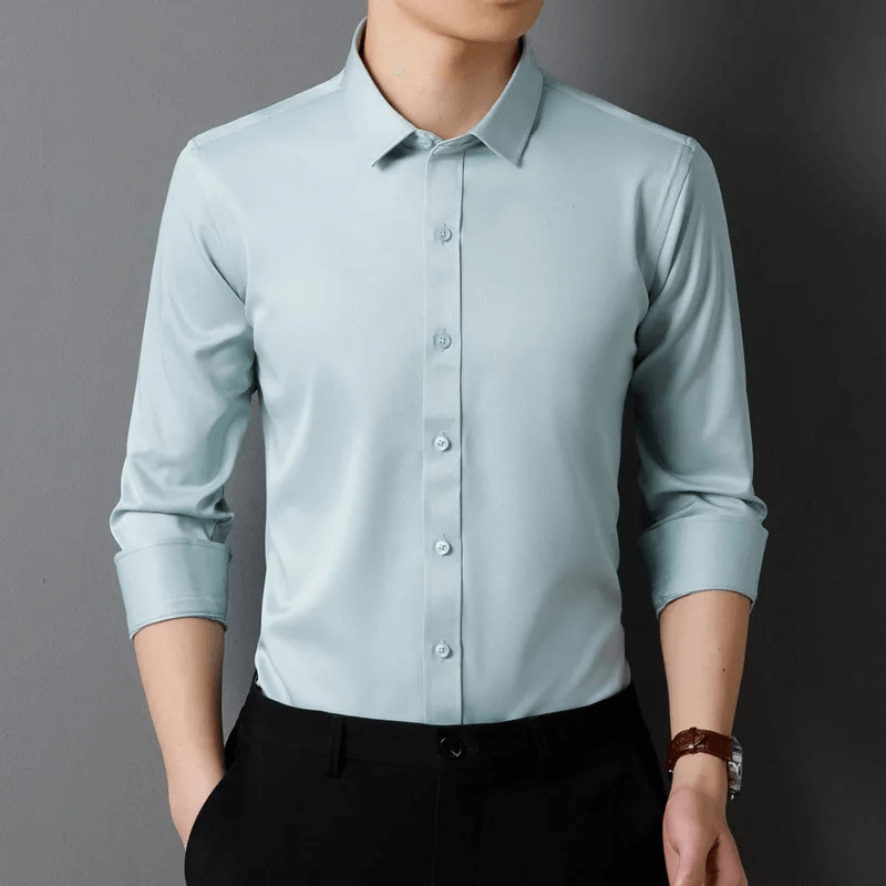 Men's Slim Fit Formal Long-Sleeve Shirt