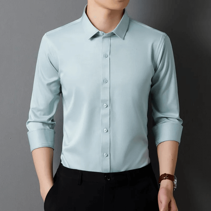 Men's Slim Fit Formal Long-Sleeve Shirt