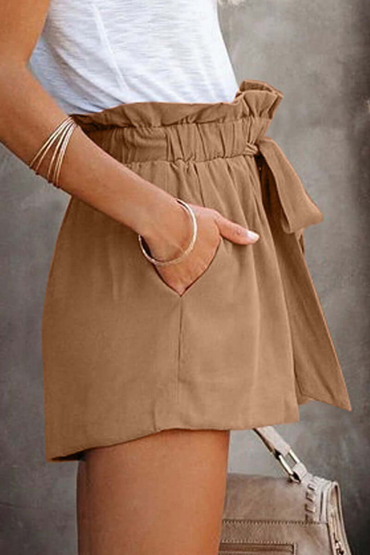 Women's Elastic Waist Wide Leg Summer Shorts