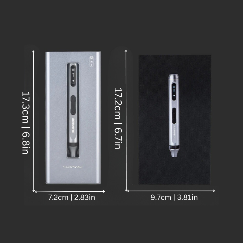 "Compact electric screwdriver kit 50-in-1 with USB-C, sleek design, organized case, perfect for DIY and tech repairs."
