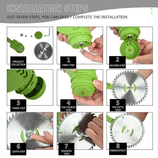 Cordless weed eater showing battery power, sleek design, ergonomic handle, ideal for grass trimming in gardens.