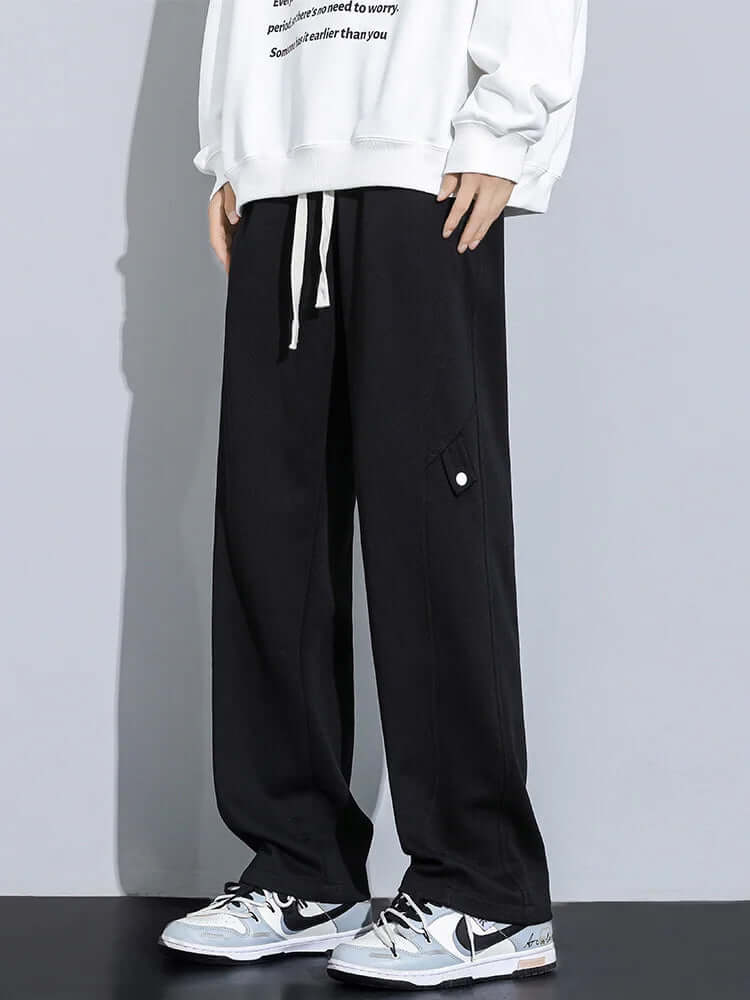 Men's Relaxed-Fit Cotton Trousers: Casual Everyday Pants