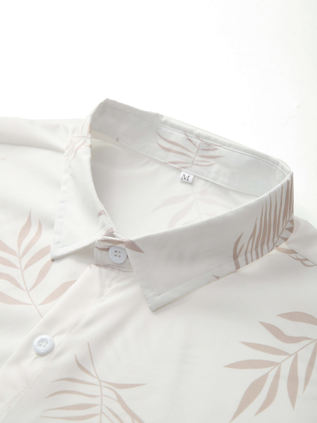 Men's Tropical Leaf Print Two-Piece Outfit
