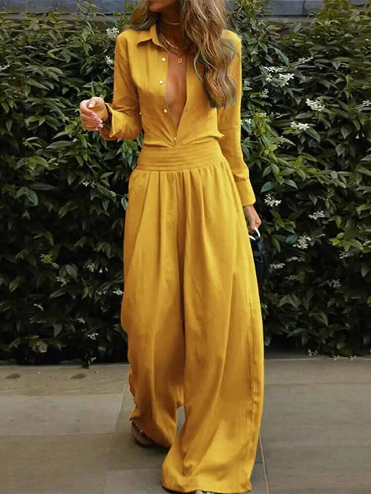 Women's Elegant Full-Length Jumpsuit