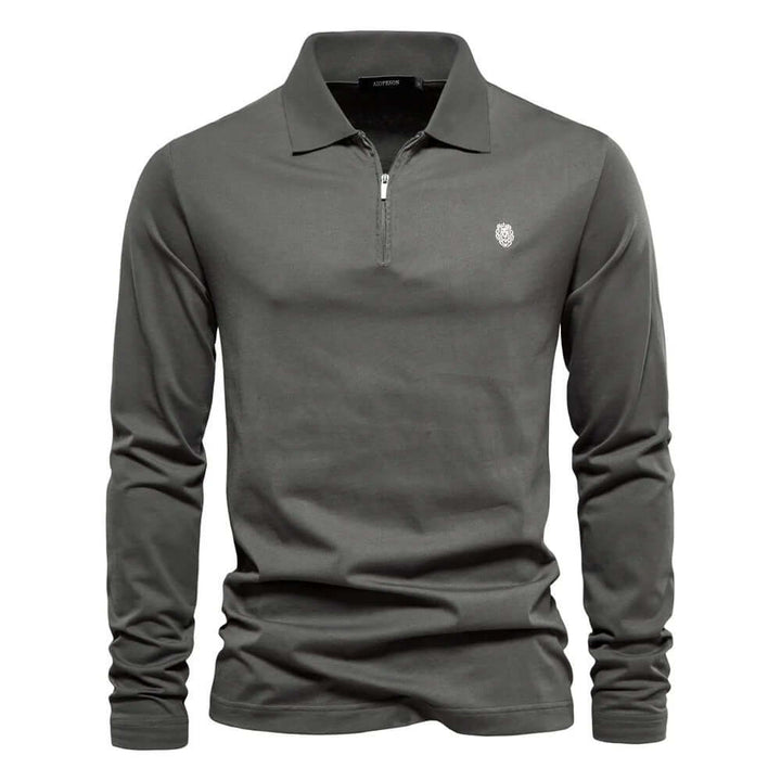 Men's Regular Fit Long Sleeve Polo Shirt