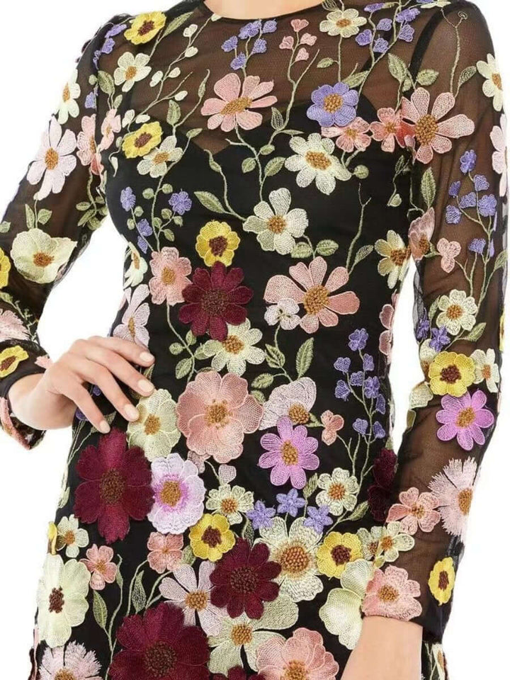 3D Floral Dress: Elegant Sustainable Design