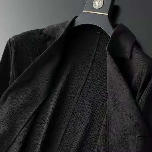 Men's Casual Suit: Tailored Blazer & Jogger Trousers