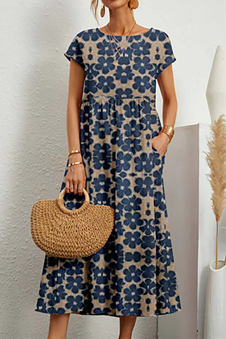 Summer Printed Midi Dress