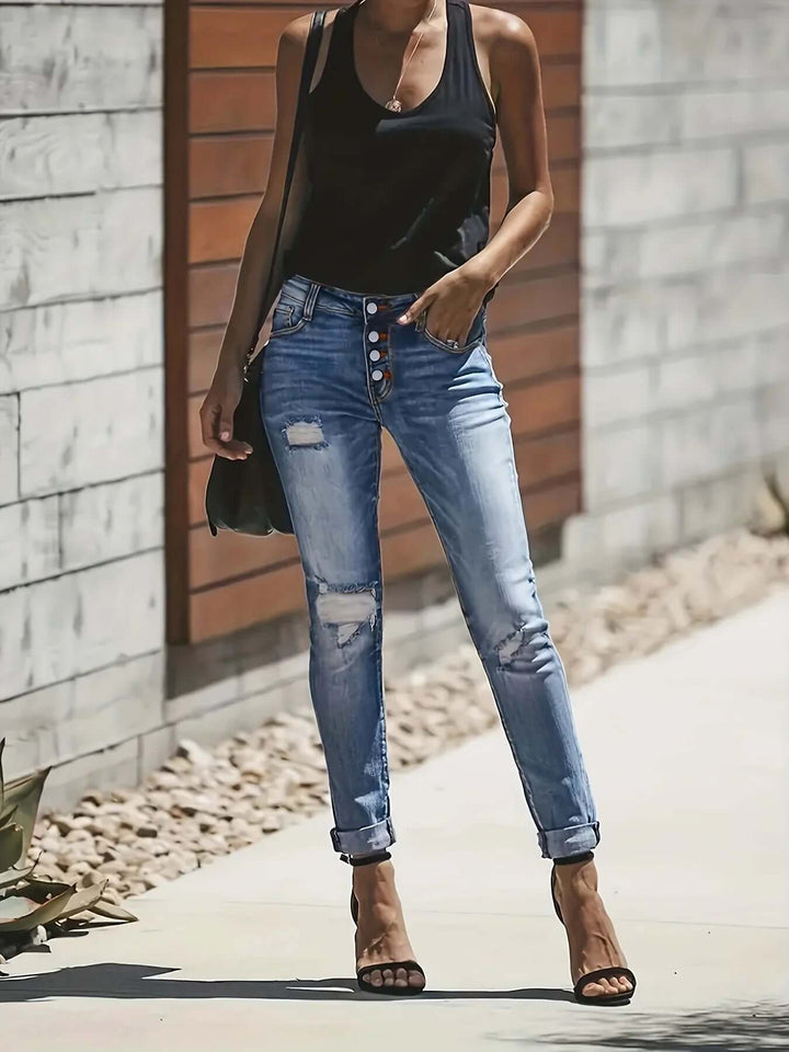 Women's High-Waisted Relaxed Fit Jeans