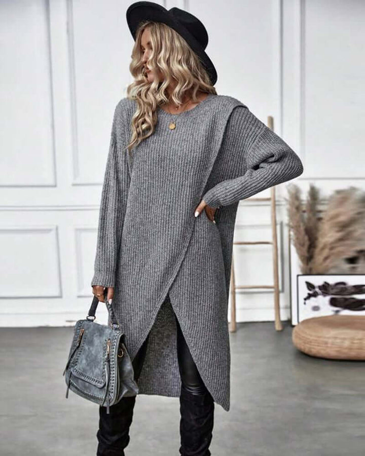 Women's Solid Midi Dress: Everyday Elegance
