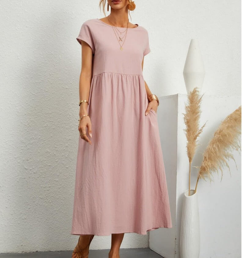 Women's Casual Sleeveless Midi Summer Dress