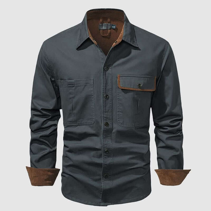 Men's Classic Cotton Long Sleeve Shirt