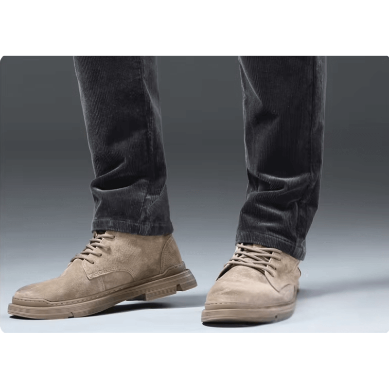 Men's Warm Fleece-Lined Corduroy Trousers
