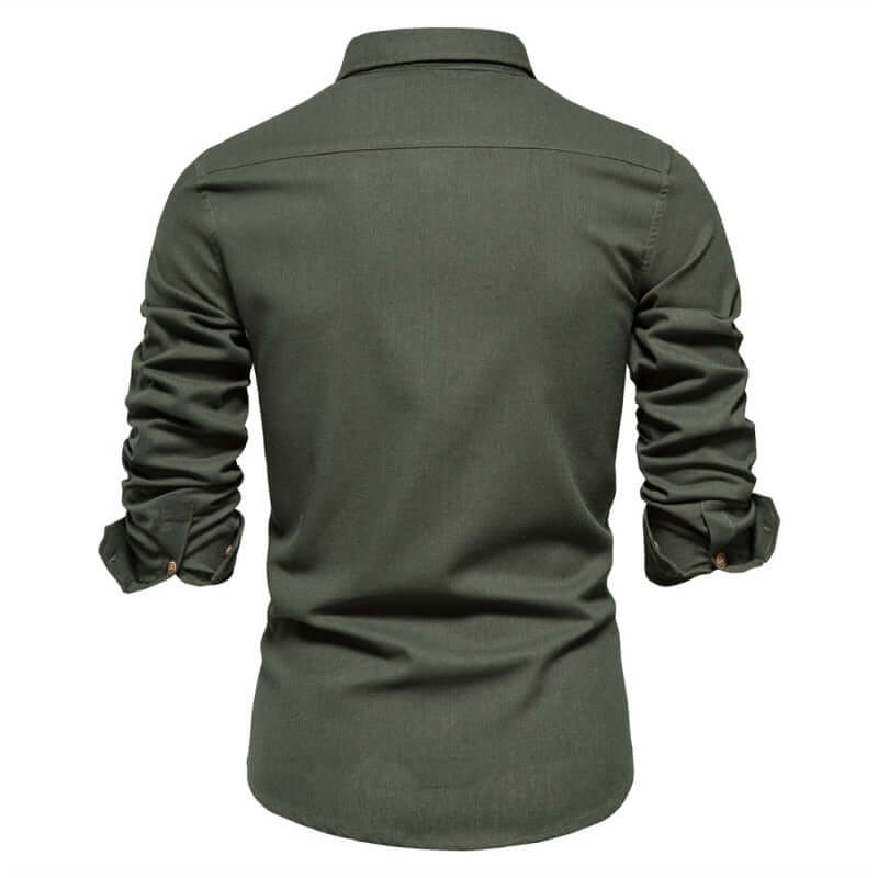 Men's Slim Fit Button-Down Shirt: Casual & Comfortable