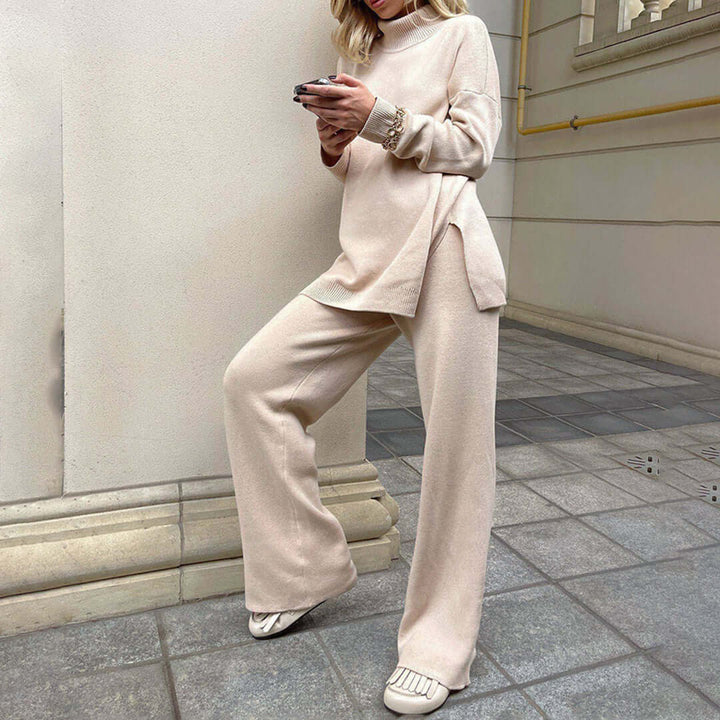 Women's High-Neck Long-Sleeve Sweater