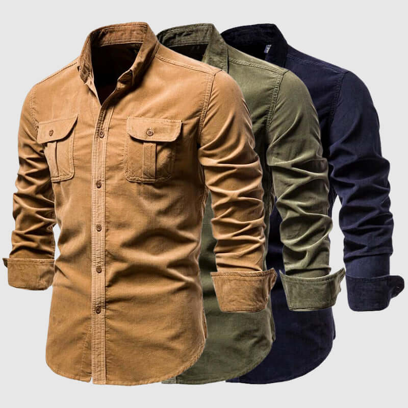 Men's Casual Long Sleeve Shirt: Breathable & Stylish