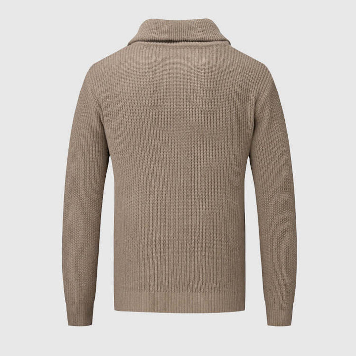 Men's Half-Zip Knit Sweater: Warm, Stylish & Comfortable