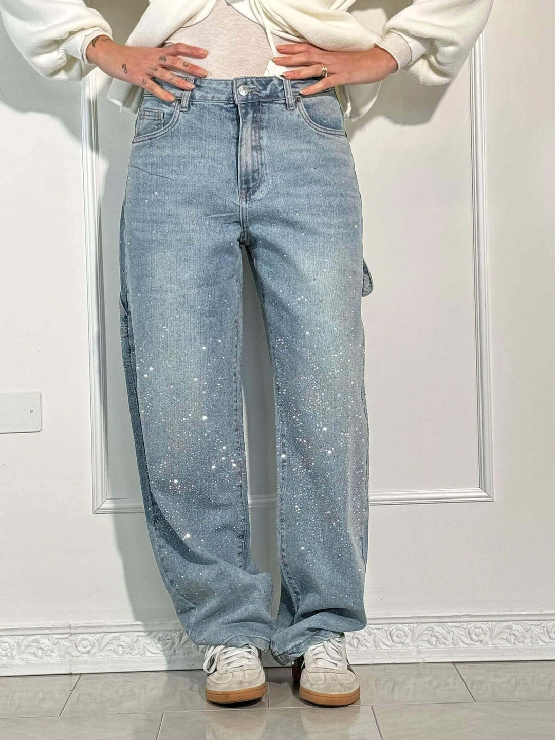 Women's Shiny Balloon Jeans