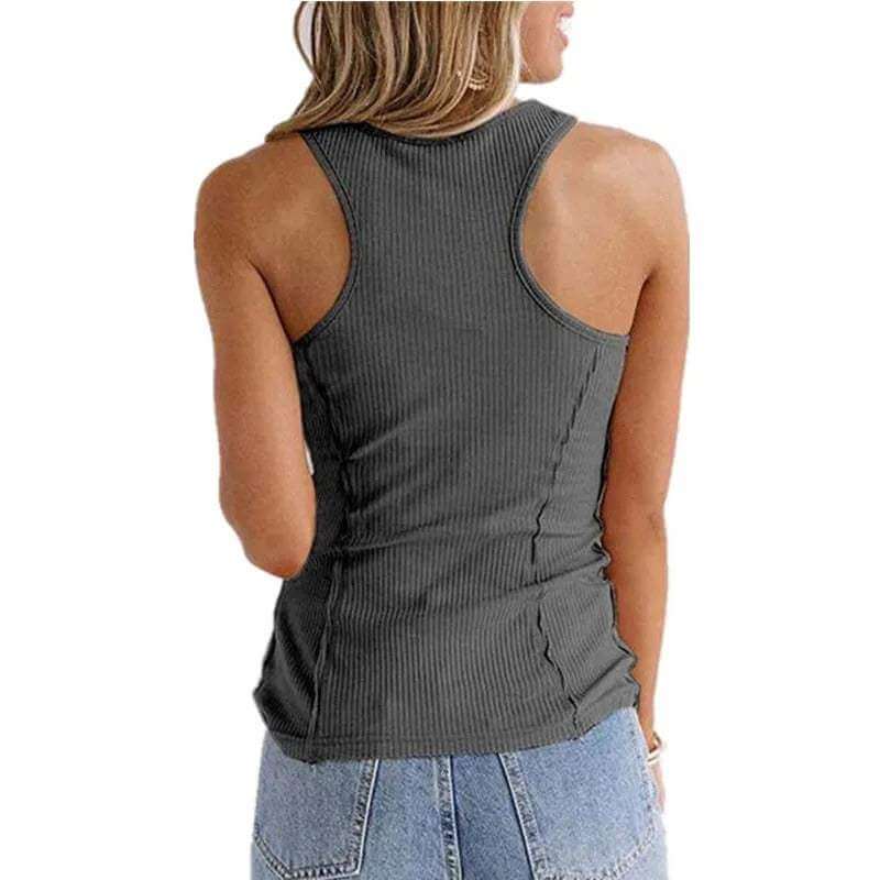 Women's Fitted Ribbed Knit Tank Top