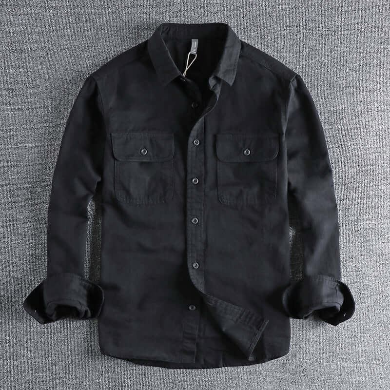 Men's Long Sleeve Solid Work Shirt