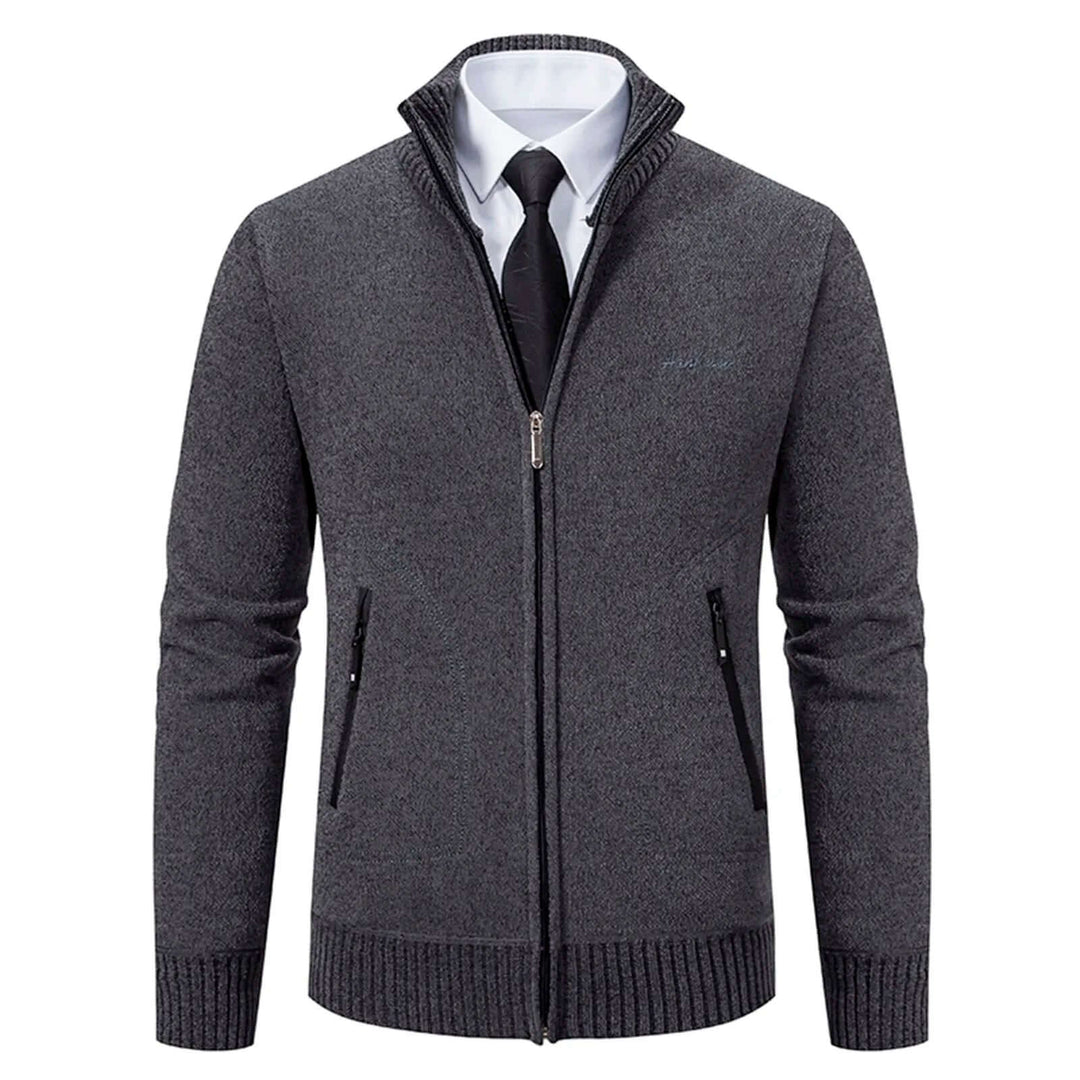 Men's Cozy Knitted Zip-Up Jacket