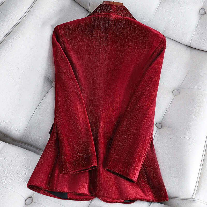 Women's Velvet Blazer Suit: Elegant & Comfortable