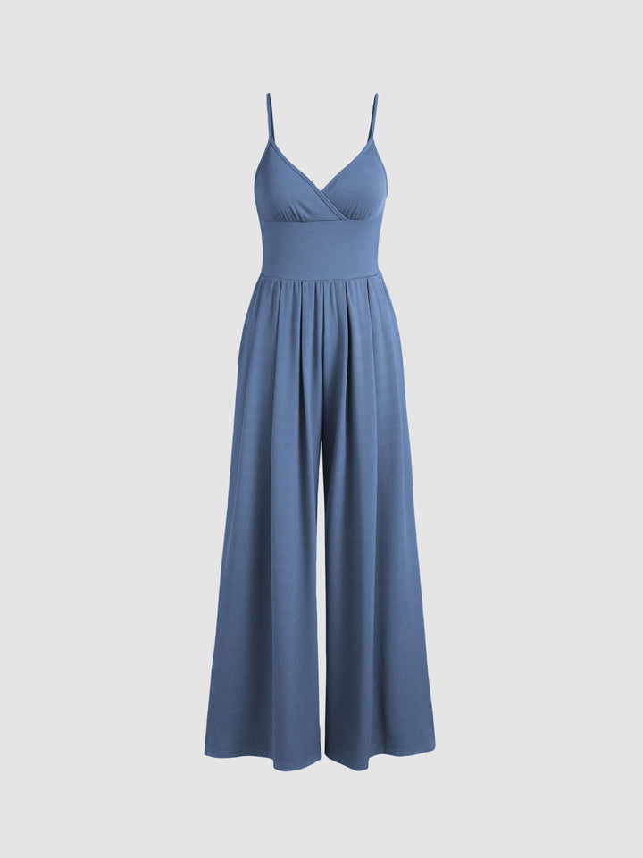 Women's Wide Leg Sleeveless Jumpsuit