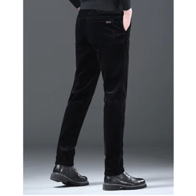 Men's Warm Fleece-Lined Corduroy Trousers