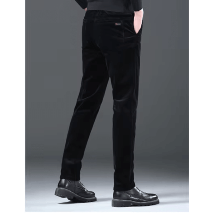 Men's Warm Fleece-Lined Corduroy Trousers