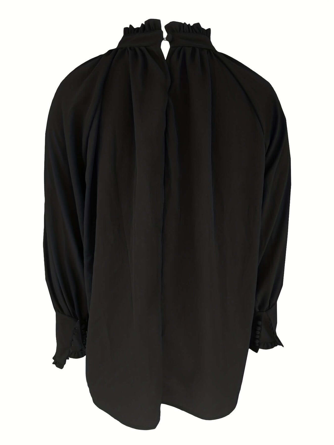 Elegant Puff Sleeve Tie-Neck Blouse for Women
