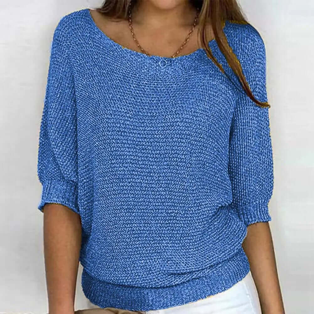 Women's Summer Knit Jumper: Relaxed Fit, Breathable
