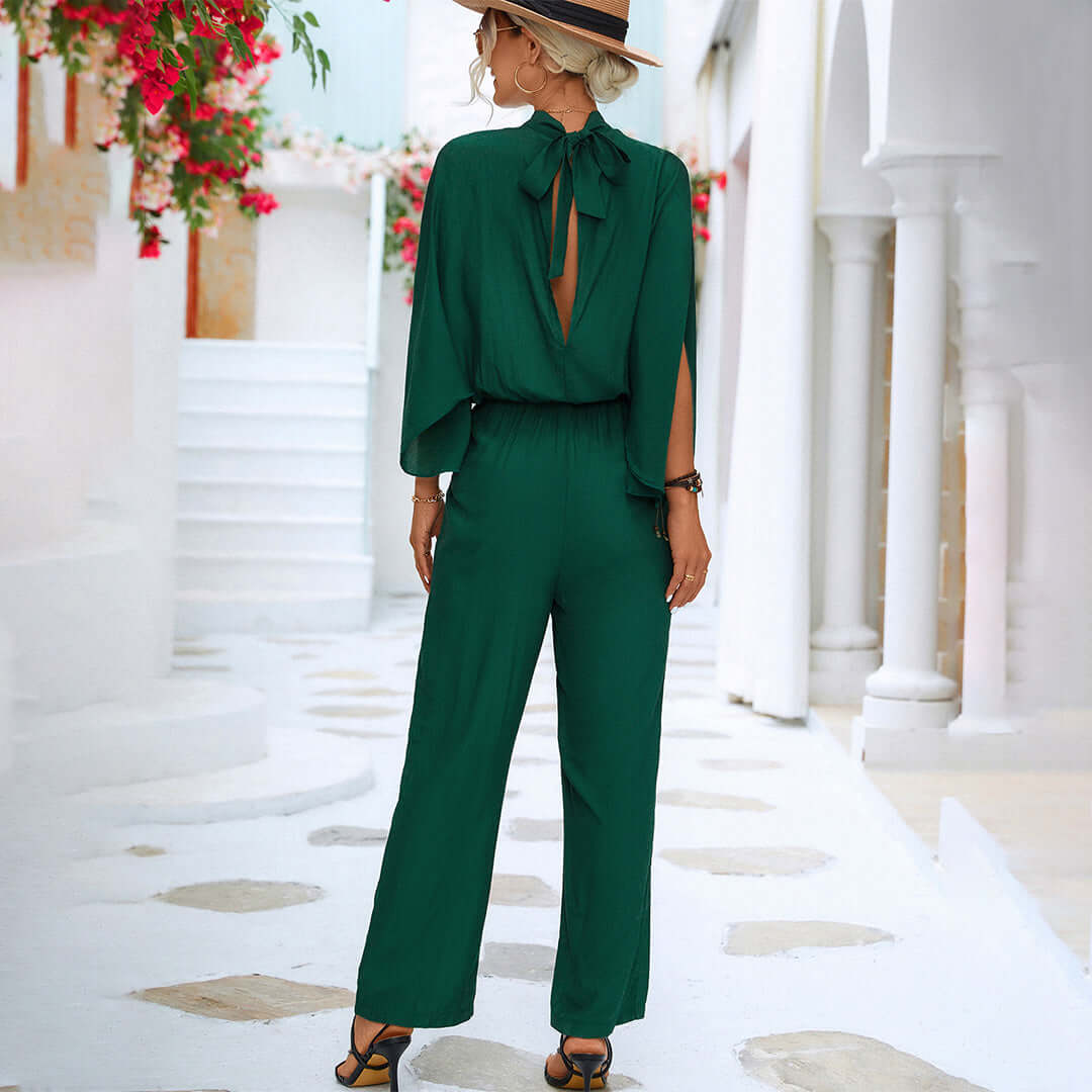Women's Elegant Batwing Sleeve Jumpsuit