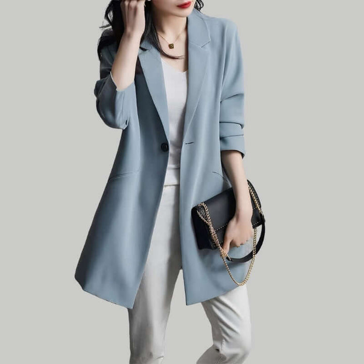 Women's Vintage-Style Long-Sleeve Blazer